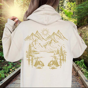 Nature Mountain Hiking Forest Core Hoodie