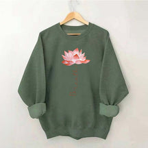 Lotus Flower Breathe Yoga Sweatshirt