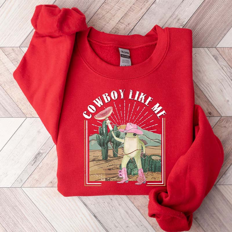 Cowboy Like Me Frog Sweatshirt