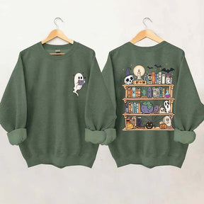 Ghost Book Reader Enthusiast Sweatshirt