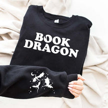 Book Dragon Fantasy Reader Sweatshirt