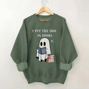 I Put The Boo In Books Sweatshirt