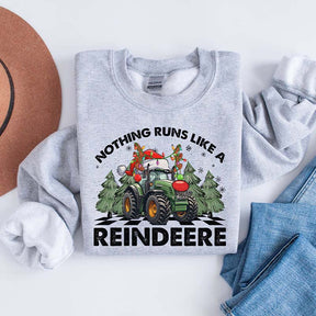 Farmer Christmas Tractor Xmas Farm Sweatshirt