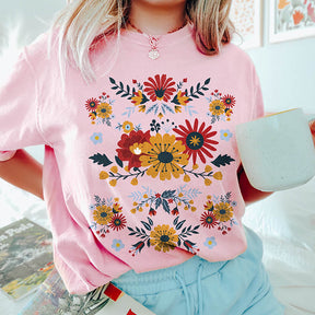 Aesthetic Botanical Wildflower T-Shirt