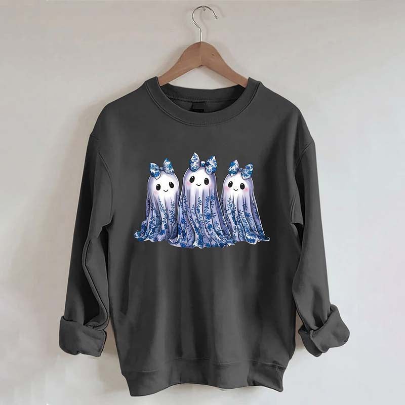 Blue Toile Ghost Sweatshirt