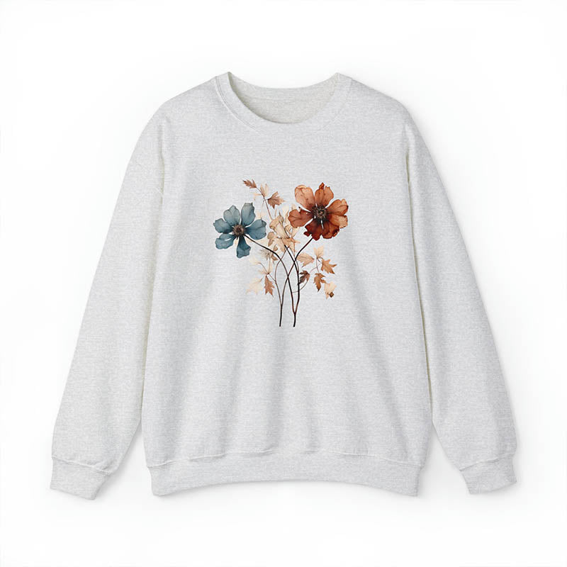 Pastel Botanical Floral Wildflowers Sweatshirt