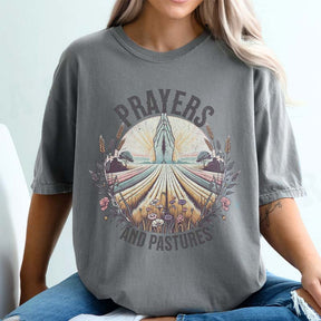 Farming Spiritual Outdoor Wildflower Design T-Shirt