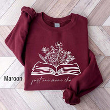 Just One More Chapter Book Lover Sweatshirt