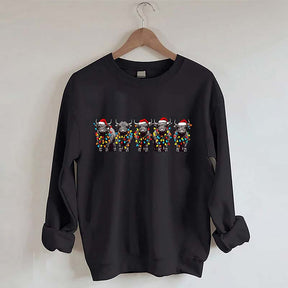 Christmas Cows Lights Sweatshirt