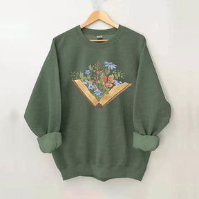 Wildflowers Book Sweatshirt