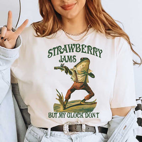 Strawberry Jams But My Glock Don't Frog T-Shirt