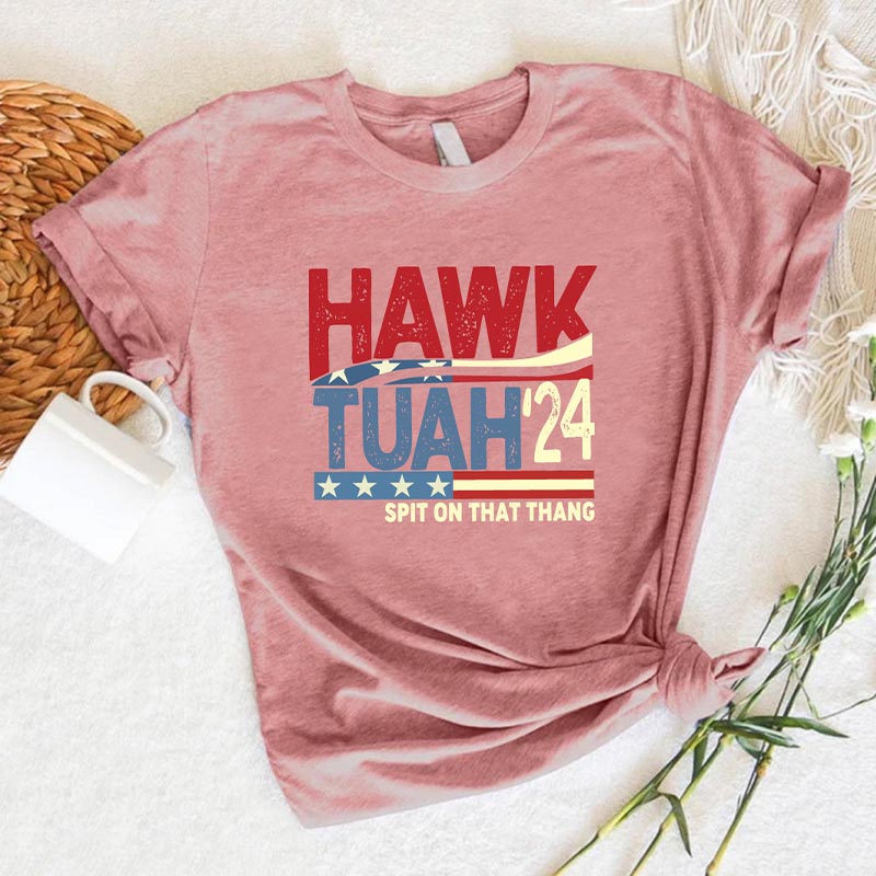 Hawk Tuah 24 Humor T-Shirt