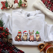 Otters Christmas Lights Sweatshirt