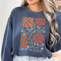 Comfort Colors Worship Faith Grow in Grace Sweatshirt