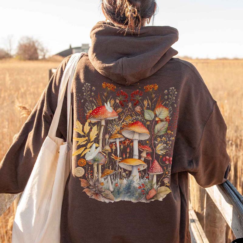 Boho Mushroom Cottagecore Hoodie