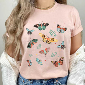 Vintage Butterfly Boho Plant T-Shirt