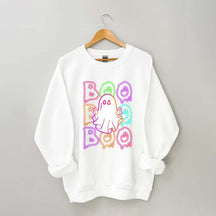 Halloween Neon Boo Sweatshirt