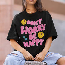 Don't Worry Be Happy Hippie Smile T-Shirt