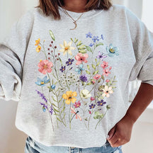 Pressed Flower Botanical Lover Sweatshirt