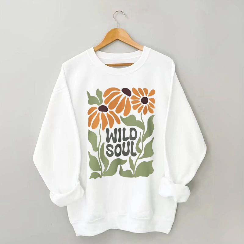 Boho Floral Wild Soul Sweatshirt