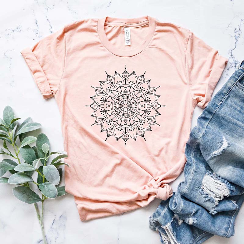 Mandala Cute Spring Flower T-Shirt