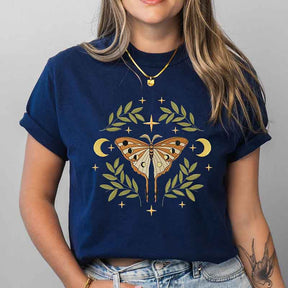 Midnight Moth & Moons Mystical Butterfly T-Shirt