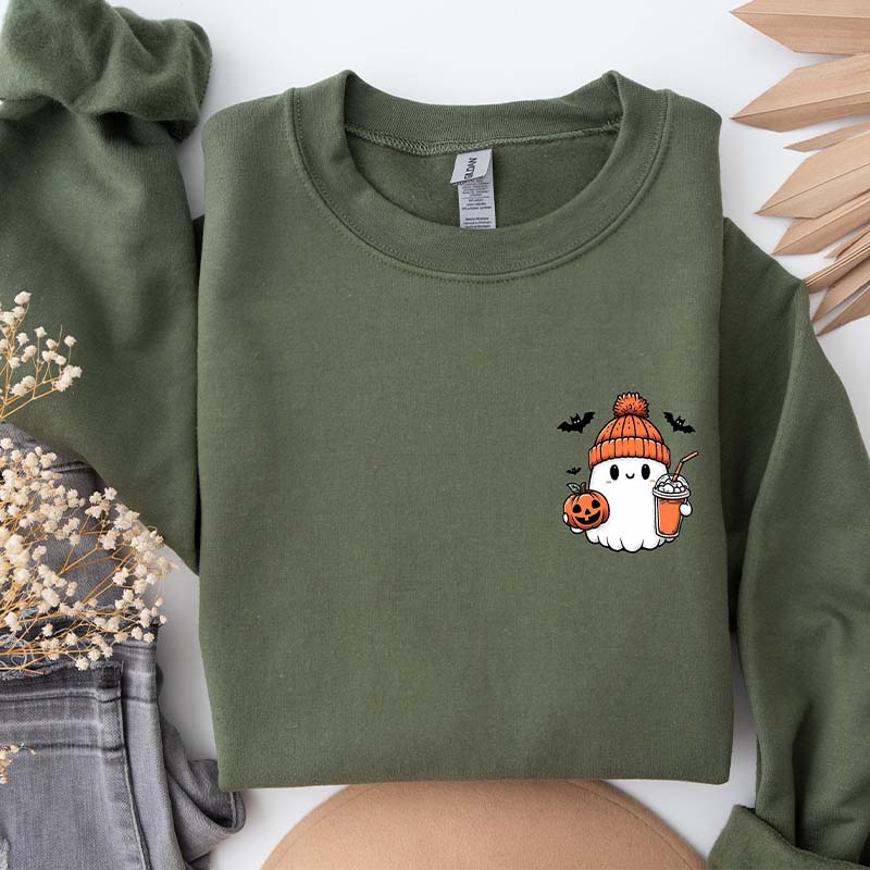 Little Ghost Ice Coffee Sweatshirt