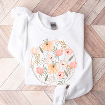 Wildflowers Floral Lover Ladies Sweatshirt