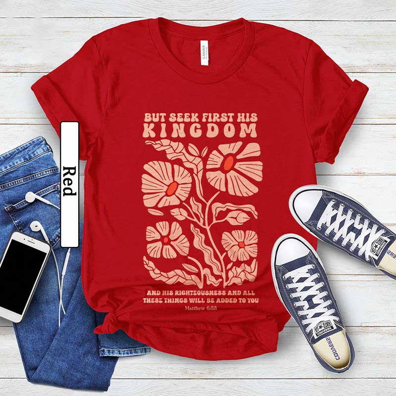 Women's Floral Inspirational Faith T-Shirt