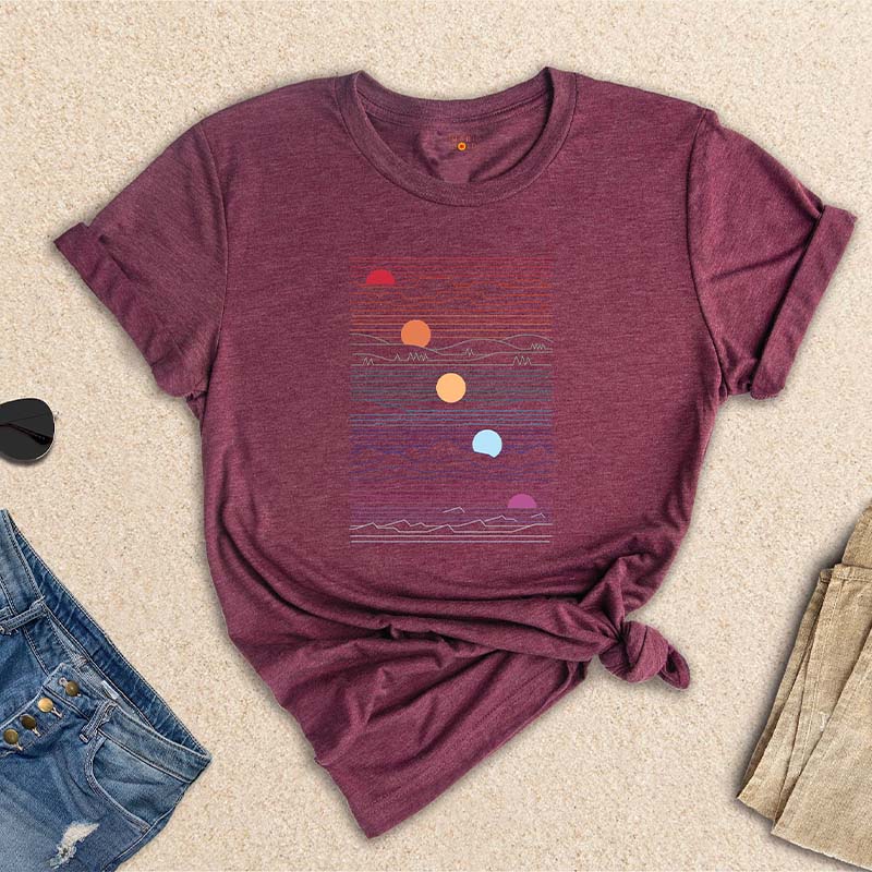 Retro Vintage Summer Sunset T-Shirt