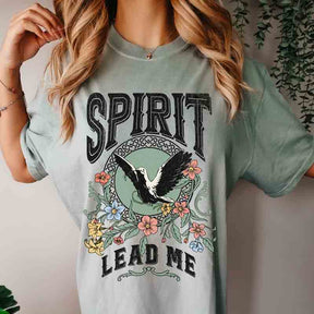 Boho Spirit Lead Me Tee Bible Verse T-Shirt