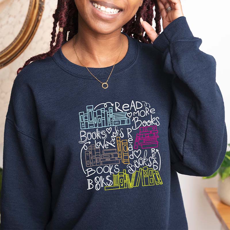 Read More Books Cute Bookworm Sweatshirt