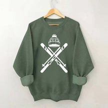 Ski Helmet Winter Sweatshirt