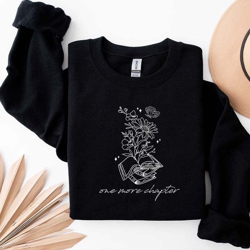 One More Chapter Floral Book Sweatshirt