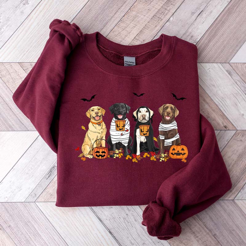 Halloween Labrador Retriever Ghost Dog Sweatshirt