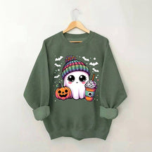 Cute Ghost Coffee Sweatshirt