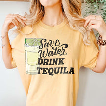 Save Water Drink Tequila Funny T-Shirt