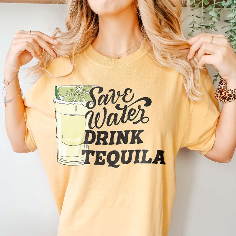 Save Water Drink Tequila Funny T-Shirt