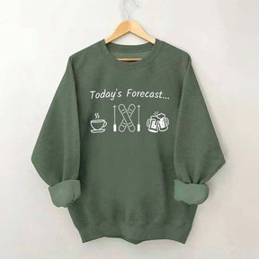 Today's Forecast Skiing Sweatshirt