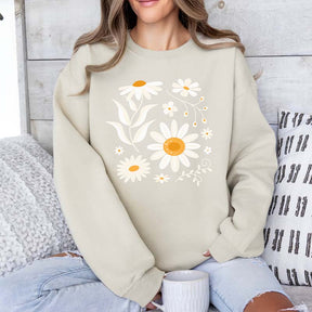 Boho Daisy Floral Sweatshirt