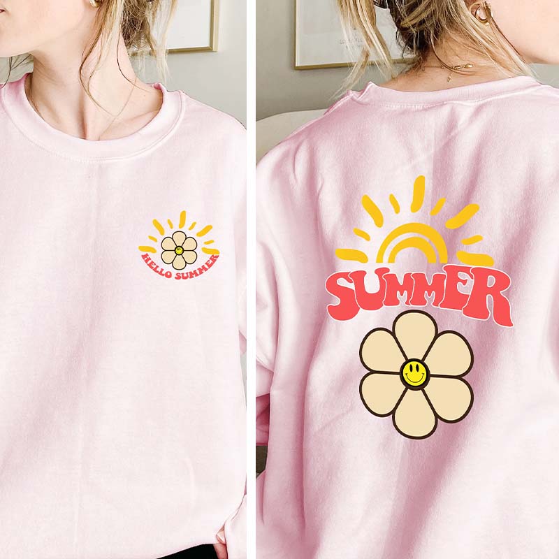 Hello Summer Floral Sweatshirt