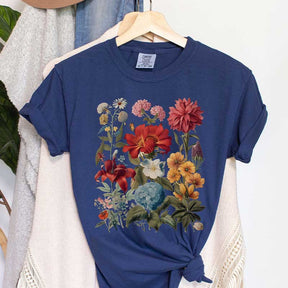 Boho Wildflowers Whimsigoth Plant T-Shirt