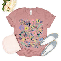 Vintage Botanical Wildflower Leaves T-Shirt