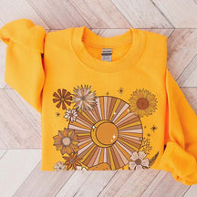 Bohemian Retro Sun Moon Stars Sweatshirt