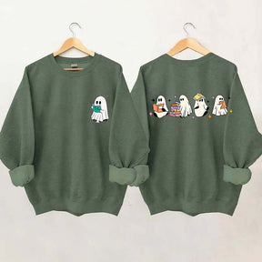 Little Ghosts Reading Books Sweatshirt