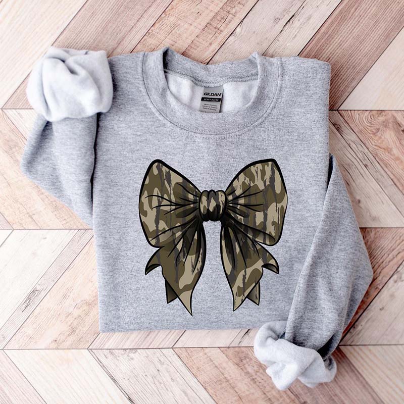 Hunting Camo Bow Sweatshirt