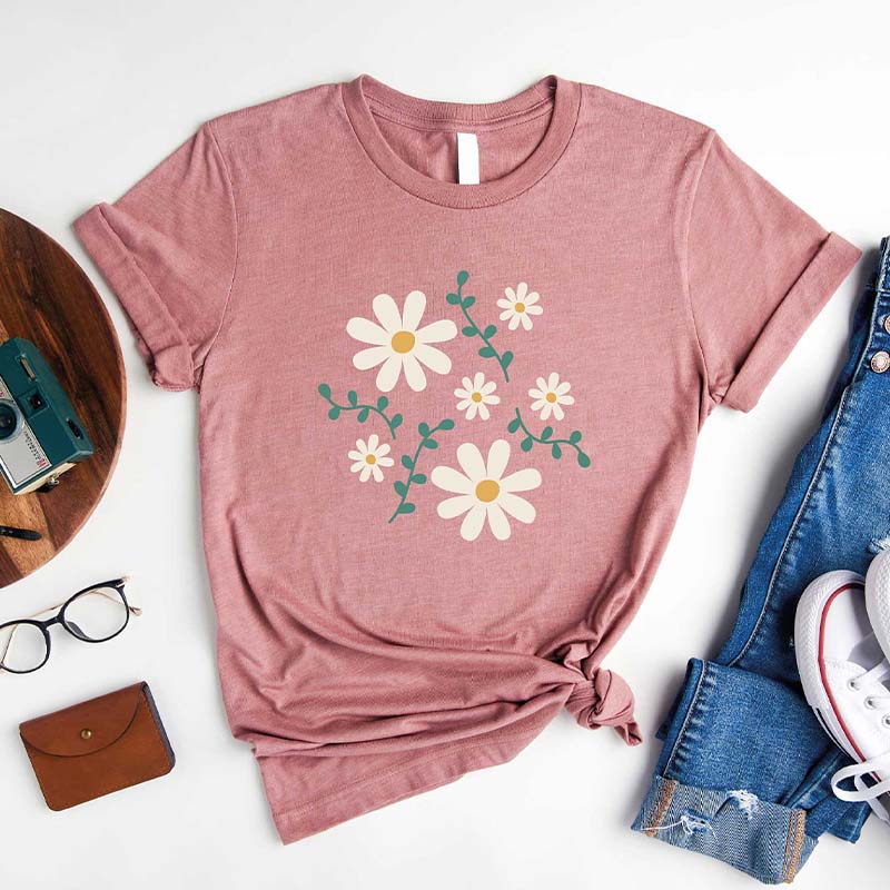 Boho Floral Lover Daisy T-Shirt