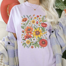 Vintage Floral Bouquet Retro Botanical T-Shirt