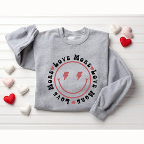 Love More Retro Smiley Sweatshirt