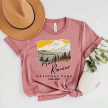 Mount Rainier National Park Camper Hiker T-Shirt